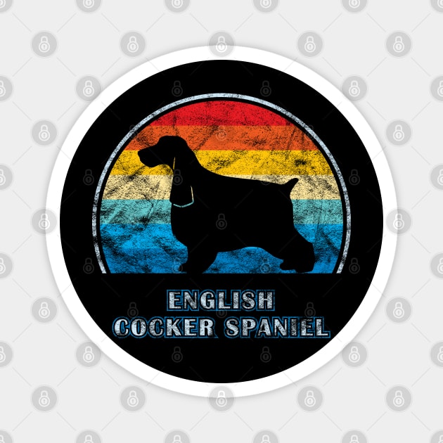 English Cocker Spaniel Vintage Design Dog Magnet by millersye